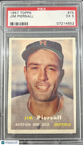 1957 Topps Jim Piersall #75 PSA 5