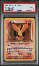 1999 Pokemon Fossil Moltres - Holo 1st Edition #12 PSA 9 Mint