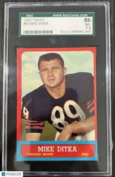 1963 Topps Mike Ditka SGC 7.5