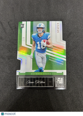 2025 Panini Donruss Elite Football Isaac TeSlaa #32 Status RC 4/7
