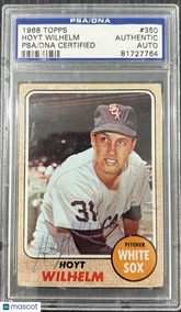 1968 Hoyt Wilhelm #350 PSA Authentic