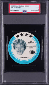 1981 Msa Holsum Discs Joe Montana PSA 5