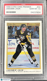 1990 O-Pee-Chee Premier Jaromir Jagr #50 PSA 10