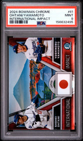 2024 Bowman Chrome International Impact Ohtani/yamamoto PSA 9 #II1