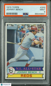 1979 Topps Johnny Bench #200 PSA 9