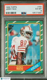 1986 Topps Jerry Rice #161 PSA 6