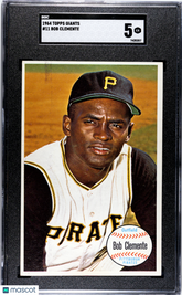 1964 Topps Giants Bob Clemente #11 SGC 5