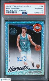 2025 Topps Silver Pack 1980-81 Topps Chrome Basketball Rookie Autographs Kon Knueppel #KK PSA 10