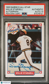 1993 Nabisco All-Star Autograph Willie Stargell PSA A Auto 10