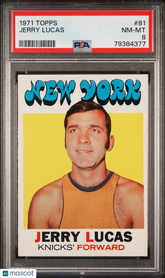 1971 Topps Jerry Lucas #81 PSA 8