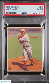 1933 Goudey Mule Haas #219 PSA 6