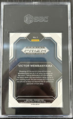 2023-24 Panini Prizm Draft Picks Victor Wembanyama #1 SGC 10