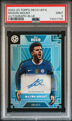 2022-23 Topps Deco Uefa Mason Mount Autograph-blue PSA 9