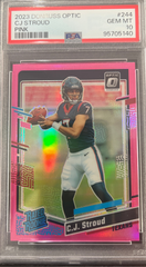 2023 Donruss Optic CJ Stroud #244 pink PSA 10