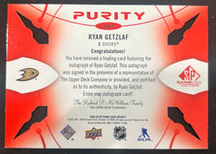 2023 SP Game Used Purity Ryan Getzlaf #P-51 Autograph 22/49