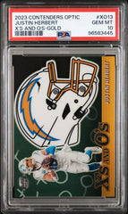 2023 Panini Contenders Optic X's And O's Justin Herbert X's And O's-gold PSA 10 #XO13