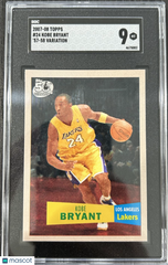 2007 Topps Kobe Bryant #24 '57 58 Var. SGC 9