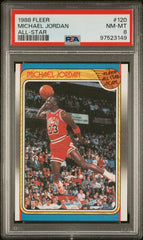 1988 Fleer Michael Jordan All-star PSA 8 #120