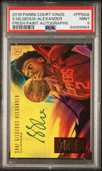 2018 Panini Court Kings S.Gilgeous-Alexander Fresh Paint Autographs PSA 9