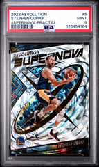 2022 Panini Revolution Supernova Stephen Curry Supernova-Fractal PSA 9