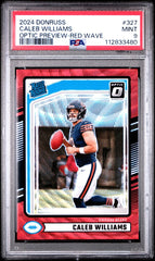 2024 Panini Donruss Caleb Williams Optic Preview-Red Wave