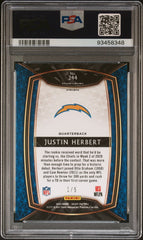 2020 Panini Select Justin Herbert Green Prizm