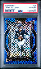 2024 Panini Select Caleb Williams Blue Prizm