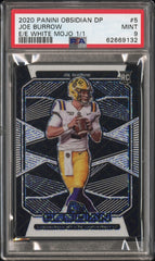 2020 Panini Obsidian Draft Picks Joe Burrow E/E White Mojo 1/1