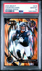 2024 Panini Select Caleb Williams Orange Shock