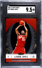 2006-07 Topps Finest Lebron James SGC 9.5
