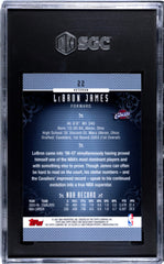 2006-07 Topps Finest Lebron James SGC 9.5
