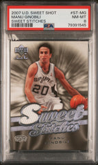 2007 Upper Deck Sweet Shot Sweet Stitches Manu Ginobili Sweet Stitches