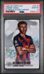 2025-2026 Topps Uefa Club Competitions Ultimate Stage Chrome Lamine Yamal Ultimate Stage Chrome
