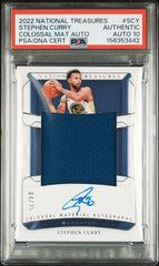 2022 Panini National Treasures Colossal Material Autographs Stephen Curry Colossal Mat Auto