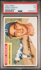 1956 Topps Sandy Koufax White Back