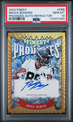 2024 Topps Finest Prodigies Autographs Brock Bowers Prodigies Auto-Refractor