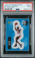 1998 Upper Deck International Mj Stickers Michael Jordan Mj Stickers PSA 9 #SU13