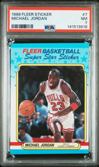 1988 Fleer Sticker Michael Jordan PSA 7 #7