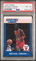 1988 Kenner Starting Line-Up Michael Jordan Starting Lineup PSA 8