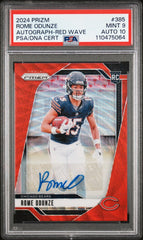 2024 Panini Prizm Rome Odunze Autograph-Red Wave