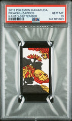 2013 Pokemon Hanafuda Kanto Pikachu/Zapdos Kanto-September