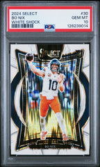 2024 Panini Select Bo Nix White Shock
