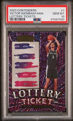 2023 Panini Contenders Lottery Tickets Victor Wembanyama