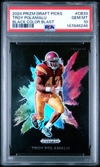 2024 Panini Prizm Draft Picks Black Color Blast Troy Polamalu