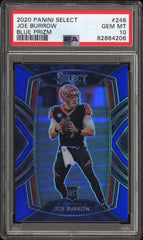 2020 Panini Select Joe Burrow Blue Prizm