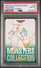 1996 Pokemon Japanese Bandai Carddass Vending Dragonite Carddass Vending