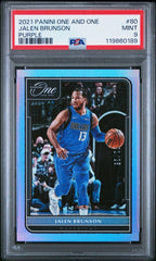 2021 Panini One And One Jalen Brunson Purple
