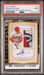 2021 Topps Through The Years Shohei Ohtani Through The Years-Black