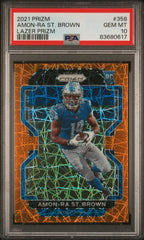 2021 Panini Prizm Amon-Ra St. Brown Lazer Prizm