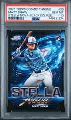 2025 Topps Cosmic Chrome Stella Nova Matt Shaw Stella Nova-Black Eclipse
